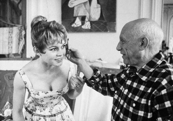 Pablo Picasso e Brigitte Bardot