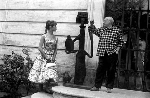 Pablo Picasso e Brigitte Bardot